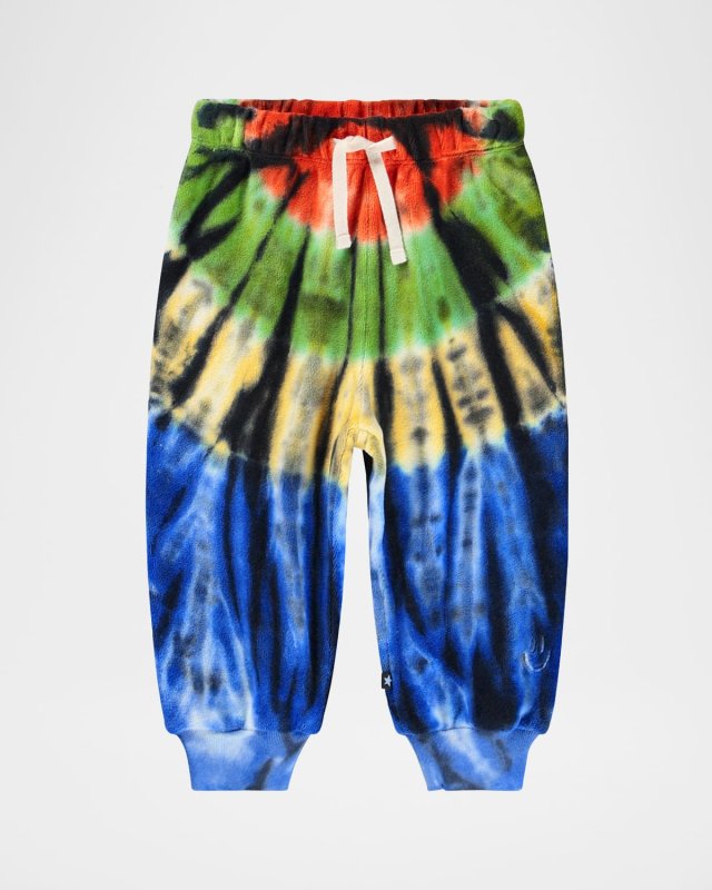 Boy's Simeon Tie-Dye Organic Cotton Sweatpants, Size 3M-4